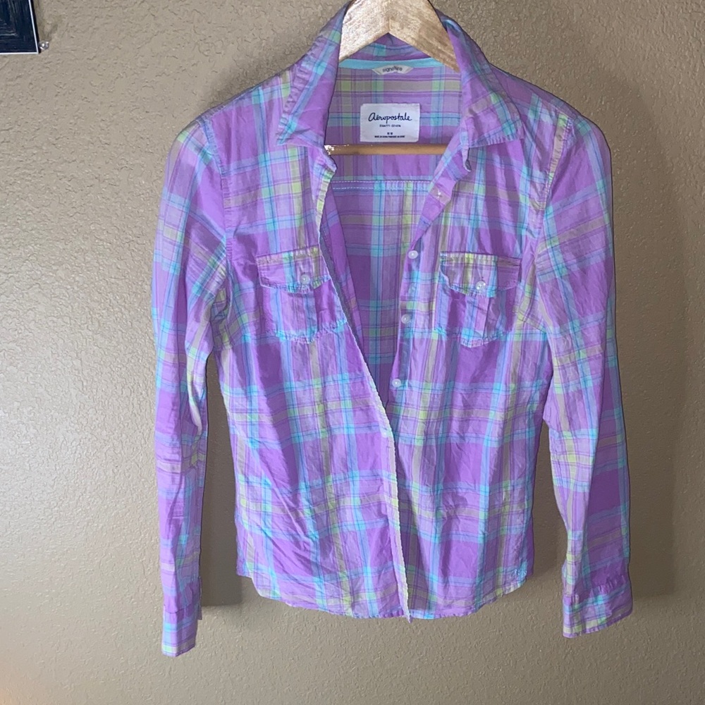 Aeropostale Multicolor Plaid Shirt
